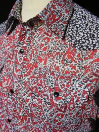 Jim Lauderdale's shirt in Liberty 'Lagos Laurel' with yokes in 'Glenjade'